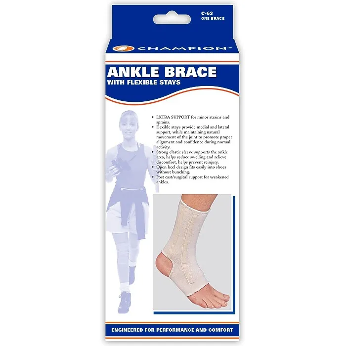 Champion Ankle Brace with Flexible Stays retail packaging