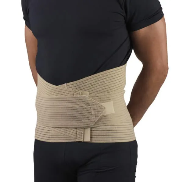 OTC Professional Orthopaedic Lumbosacral Support with Abdominal Uplift, worn