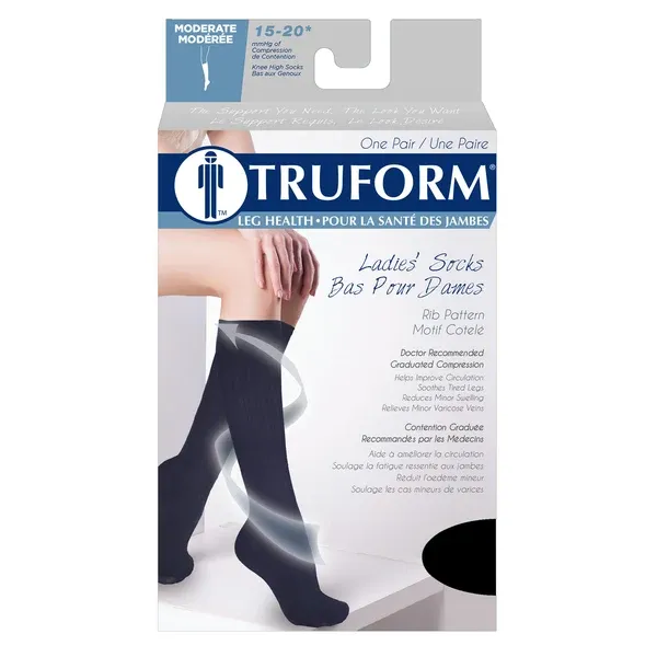 Truform Ladies' Compression Socks, 15-20 mmHg retail packaging